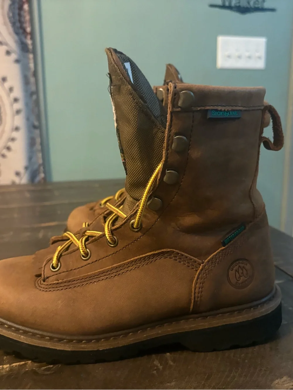 Georgia Boot G2048 Mid-Calf Waterproof Lace-Up Work Boots Leather Thinsulate